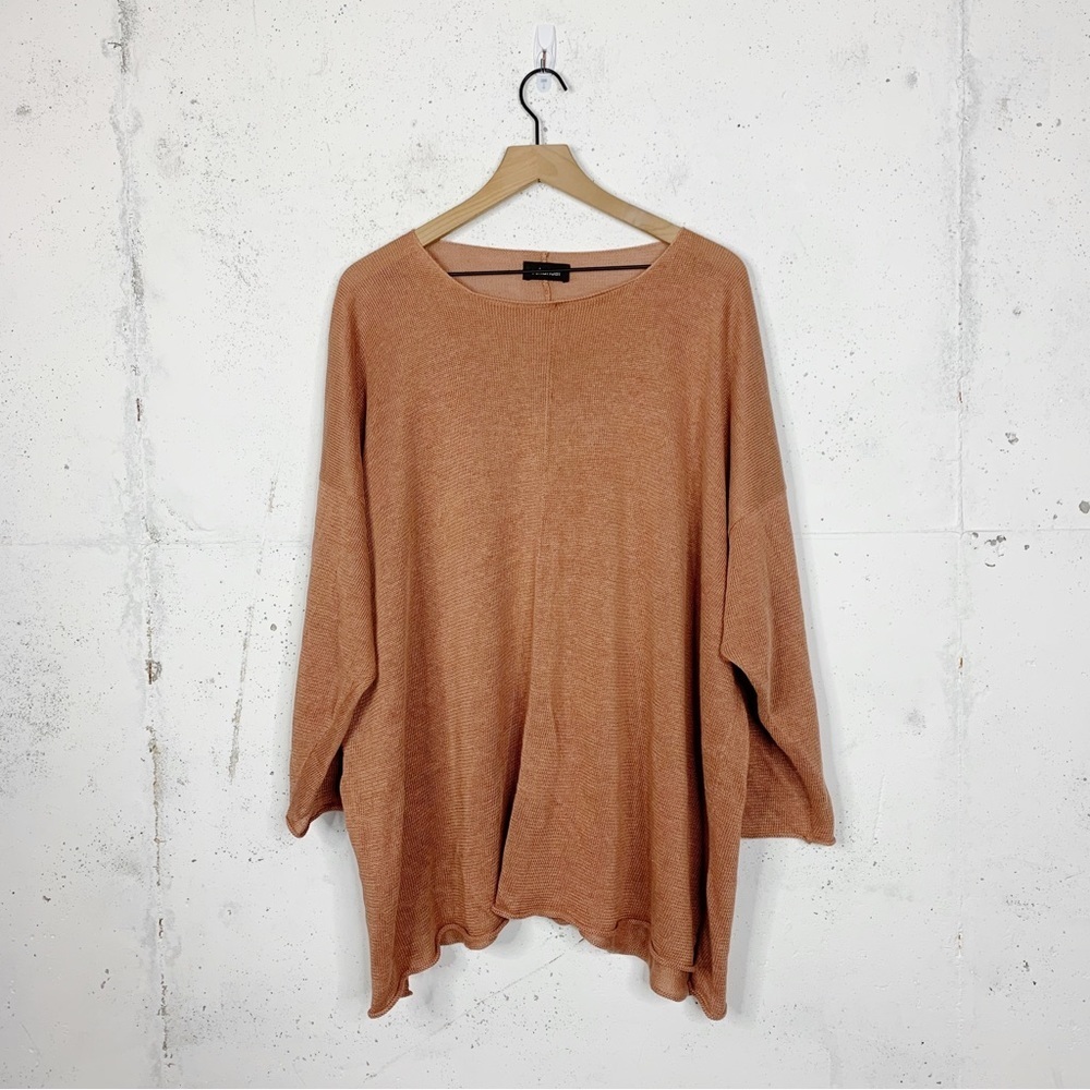 Eskander Linen One Size Tunic Pullover Sweater